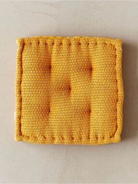 Urban Outfitters Urban Home Knit Floor Pillow in Mustard